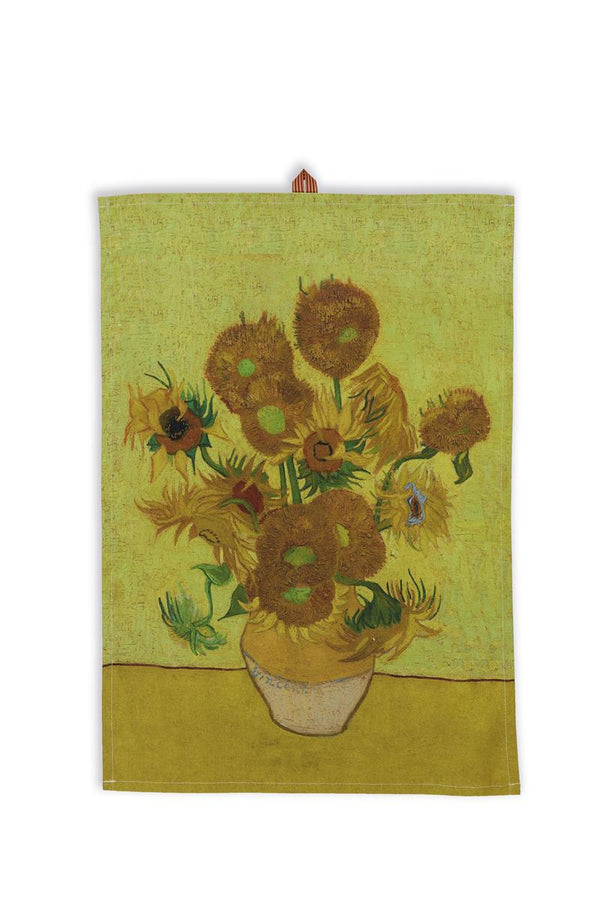 beddinghouse Beddinghouse x Van Gogh Museum Theedoek Sunflower Tea Geel