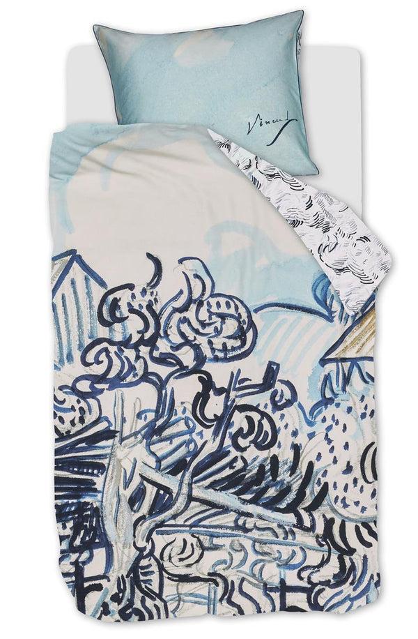 beddinghouse Beddinghouse x Van Gogh Museum Vieux Vignoble dekbedovertrek - Blauw