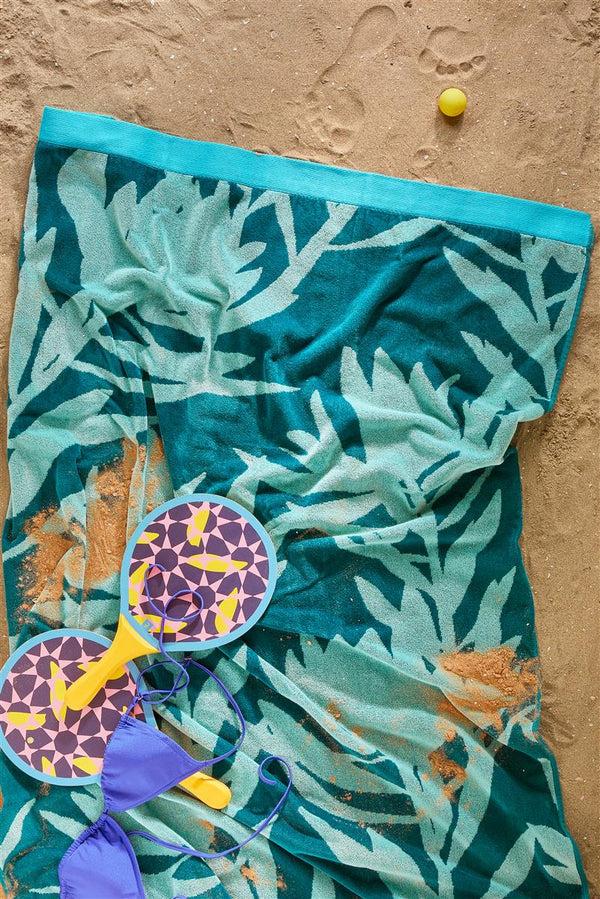 Beddinghouse KAAT Amsterdam Bermuda Strandlaken - Blauw Groen