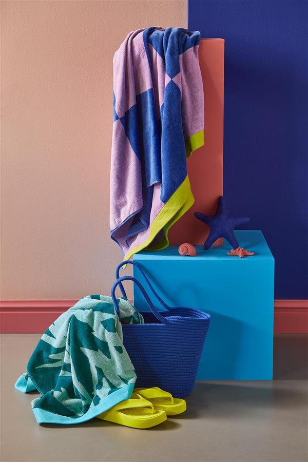 Beddinghouse KAAT Amsterdam Bermuda Strandlaken - Blauw Groen