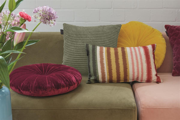 Beddinghouse KAAT Amsterdam Ribbed Sierkussen - 43x43 Cm - Donker Groen