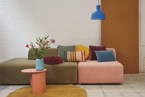 Beddinghouse KAAT Amsterdam Ribbed Sierkussen - 43x43 Cm - Donker Groen