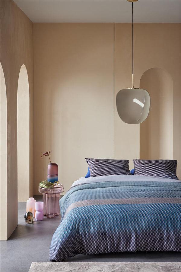 Beddinghouse Kardol Sashiko Dekbedovertrek - Blauw Grijs