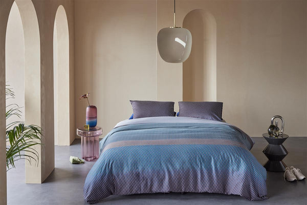 Beddinghouse Kardol Sashiko Dekbedovertrek - Blauw Grijs