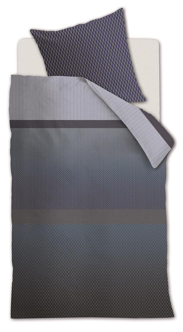 beddinghouse Kardol Sashiko dekbedovertrek - Blauw Grijs
