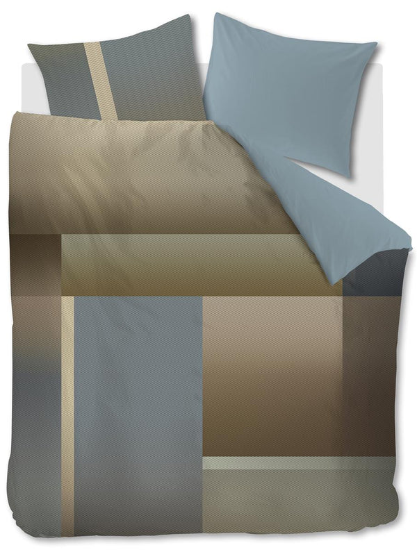 Beddinghouse Kardol Sloane Square Dekbedovertrek - Blauw Grijs