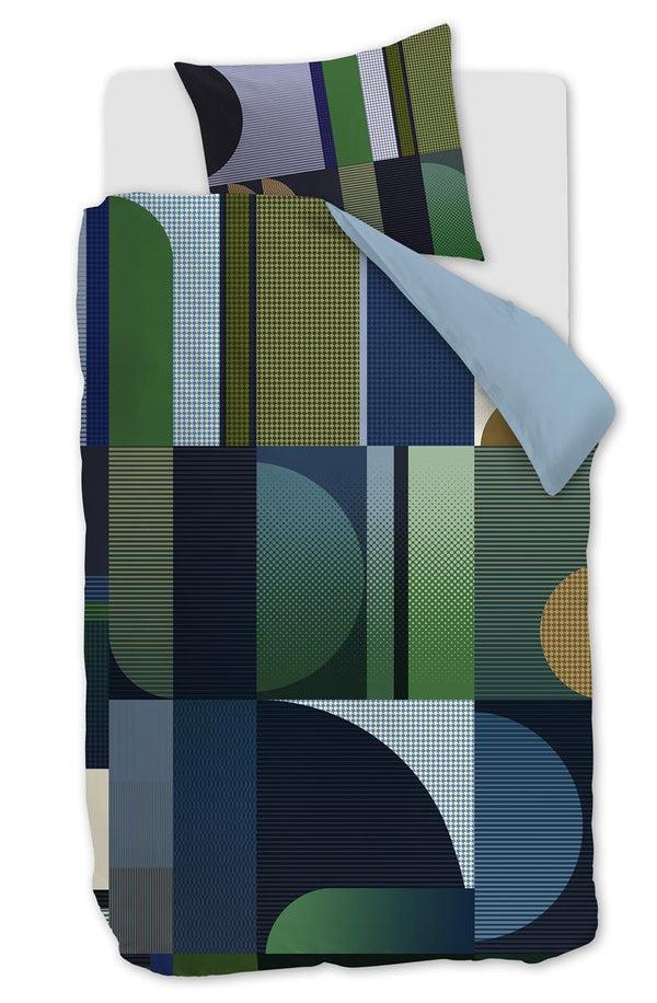 beddinghouse Kardol Utopia dekbedovertrek - Blauw Groen