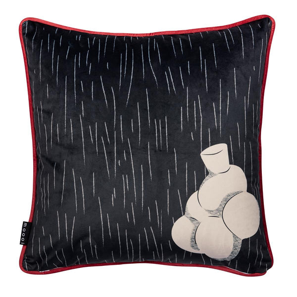 Beddinghouse MOOOI MO Dodo Pavone Sierkussen - 50x50 / 20x20 Inch Cm - Zwart