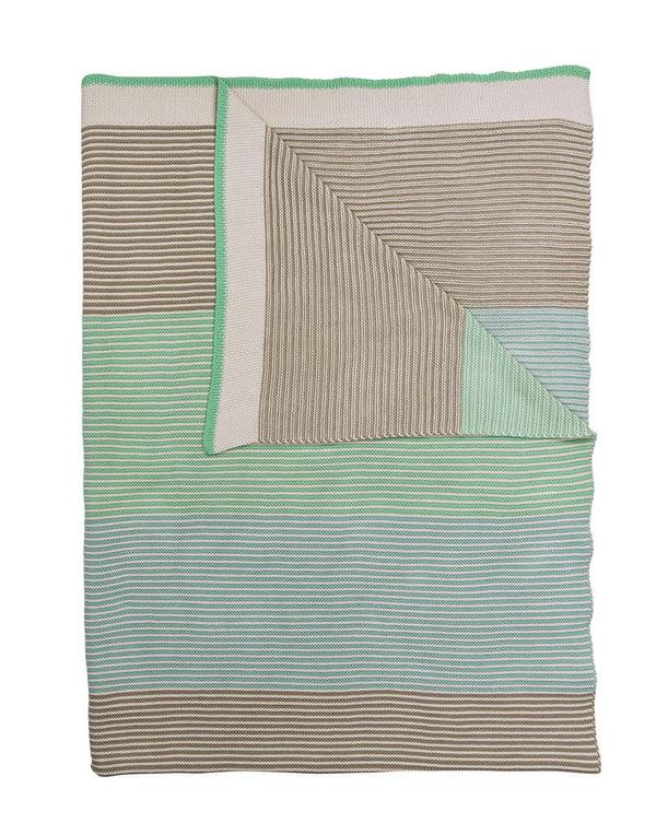 beddinghouse Pip Studio Blockstripe Plaid - 130x170 - Licht groen