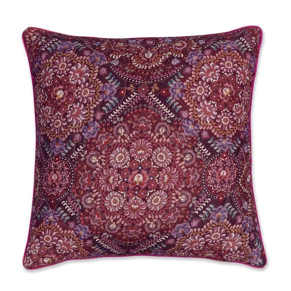 beddinghouse Pip Studio PIP Il Mosaico Quilted Sierkussen - 50x50 cm - Donker Rood