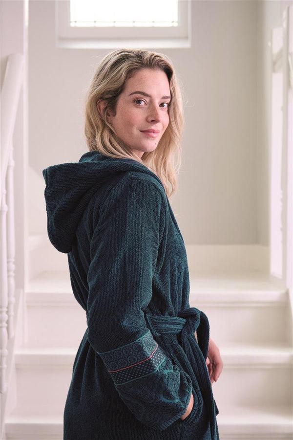 Beddinghouse Pip Studio Soft Zellige Badjas - Donker Blauw