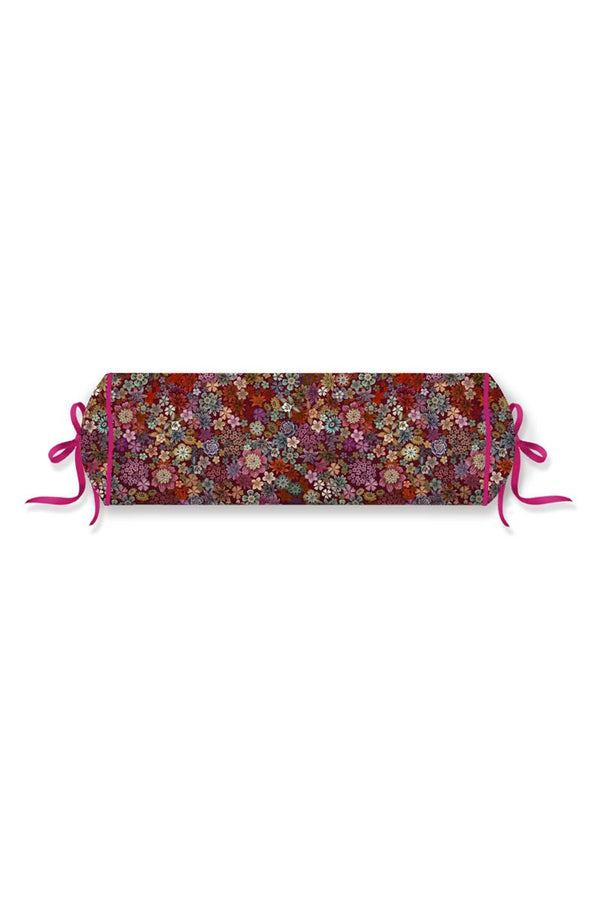 beddinghouse Pip Studio Tutti i Fiori Roll Sierkussen - 22x70 cm - Donker Rood