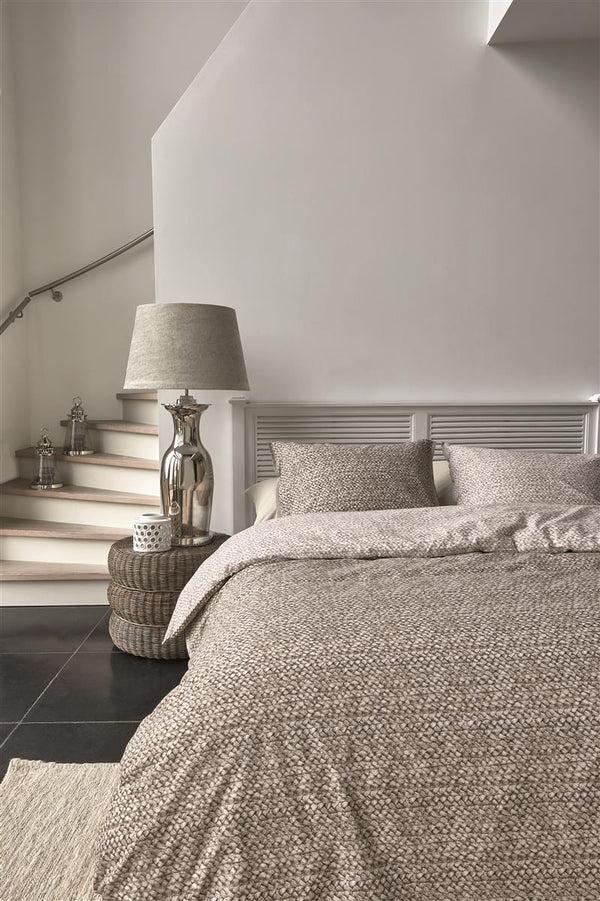 Beddinghouse Riviera Maison Braided Dekbedovertrek - Taupe