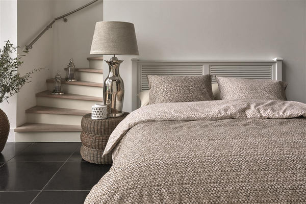Beddinghouse Riviera Maison Braided Dekbedovertrek - Taupe