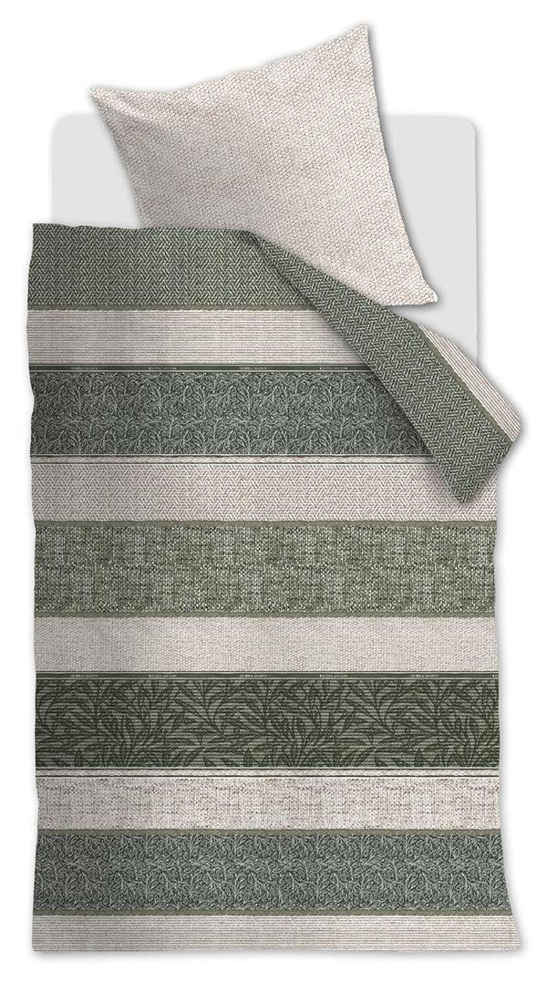 beddinghouse Riviera Maison Chester dekbedovertrek - Groen