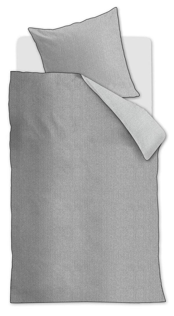 Beddinghouse Riviera Maison Chevron Weave Dekbedovertrek - Grijs
