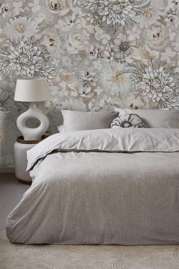 Beddinghouse Riviera Maison Chevron Weave Dekbedovertrek - Zand