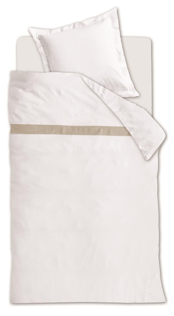 Beddinghouse Riviera Maison Ease Dekbedovertrek - Wit