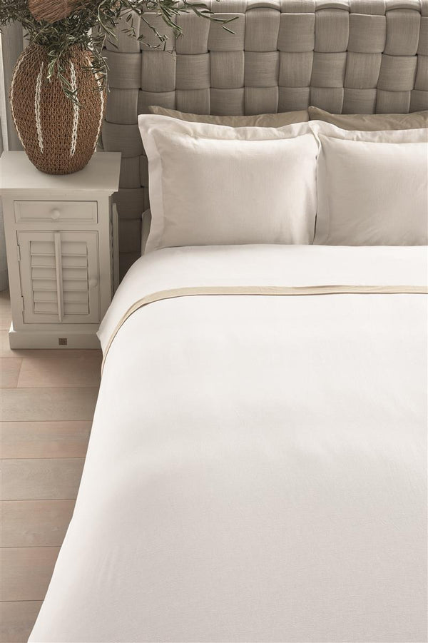 Beddinghouse Riviera Maison Ease Dekbedovertrek - Wit