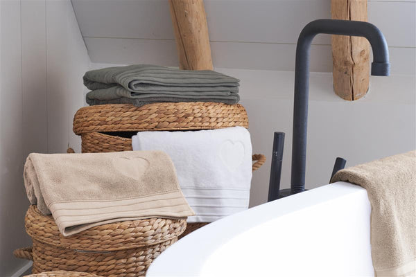 Beddinghouse Riviera Maison Heart Strandlaken - 100x180 Cm - Antraciet