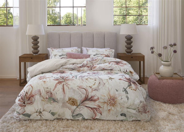 Beddinghouse Riviera Maison Lily Love Dekbedovertrek - Roze