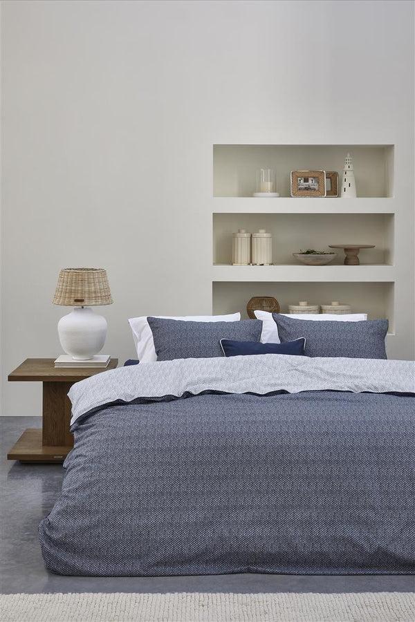 Beddinghouse Riviera Maison Twisted Dekbedovertrek - Blauw