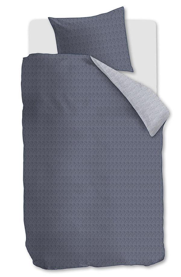 beddinghouse Riviera Maison Twisted dekbedovertrek - Blauw