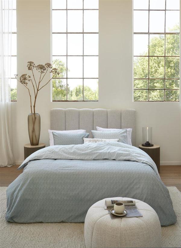 Beddinghouse Riviera Maison Twisted Dekbedovertrek - Grijsgroen