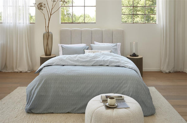 Beddinghouse Riviera Maison Twisted Dekbedovertrek - Grijsgroen