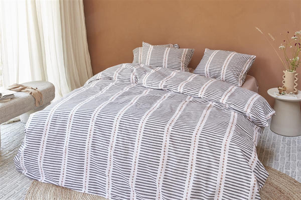 Beddinghouse Vtwonen Stip And Stripe Dekbedovertrek - Blush