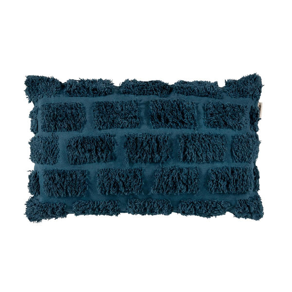 beddinghouse Vtwonen Tufted Sierkussen - 30x50 cm - Donker Blauw