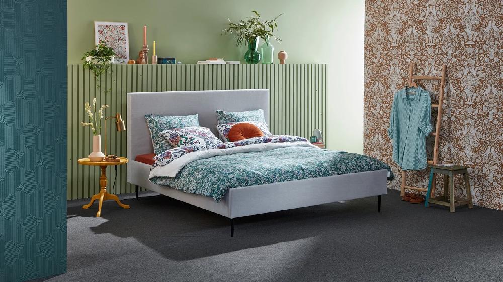 beter bed Bed Emerald met lattenbodems Bossflex 400 en B Bright Gold Coolmax matrassen