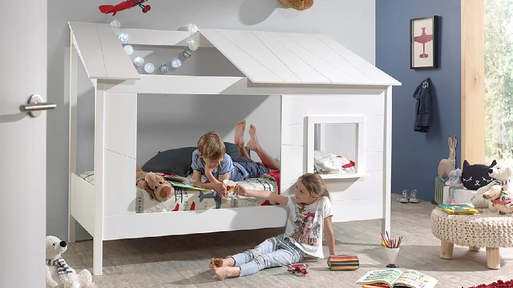 Beter Bed Bed HuisBed Inclusief Voorpaneel En Half Dak