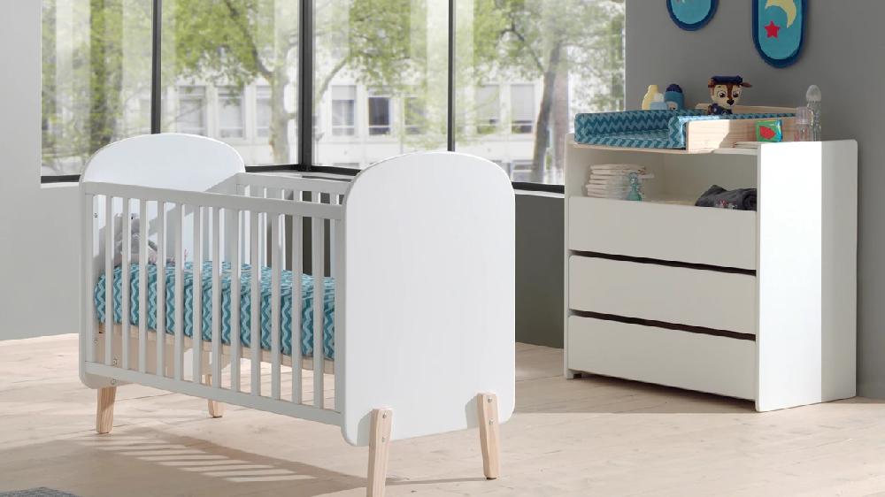 beter bed Babyledikant Kiddy met commode en opzet