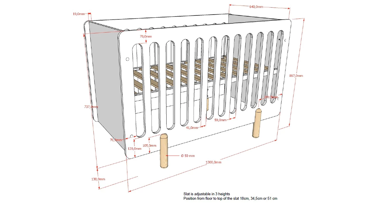 Beter Bed Babyledikant Smile