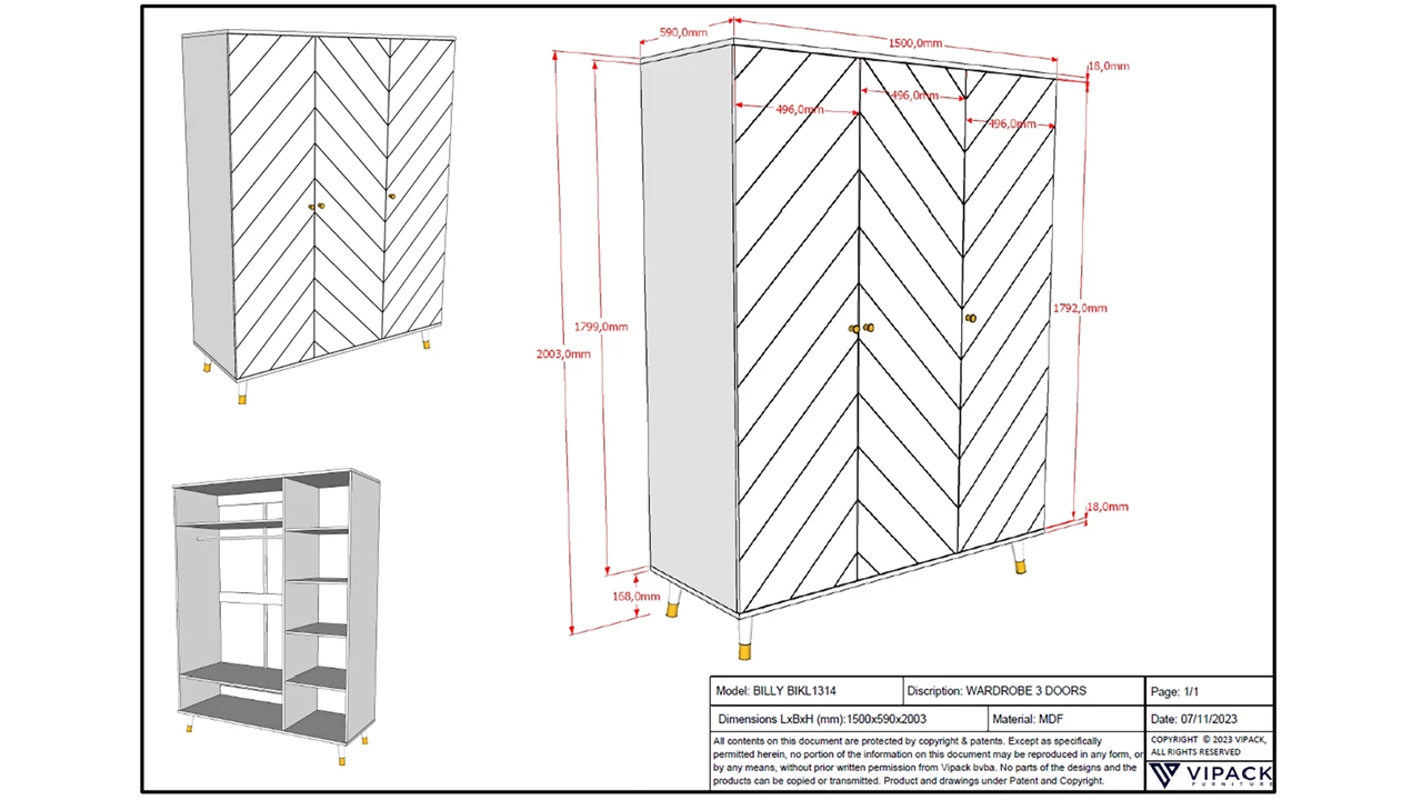 Beter Bed Draaideurkast Billy