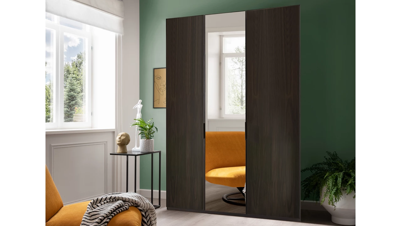 beter bed Draaideurkast Onyx met spiegel