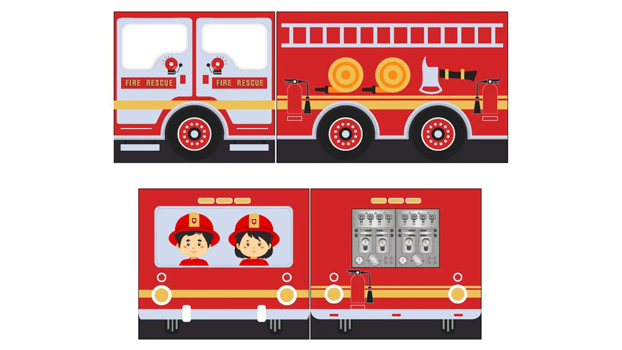 beter bed Gordijnen Fire truck Pino/Scott