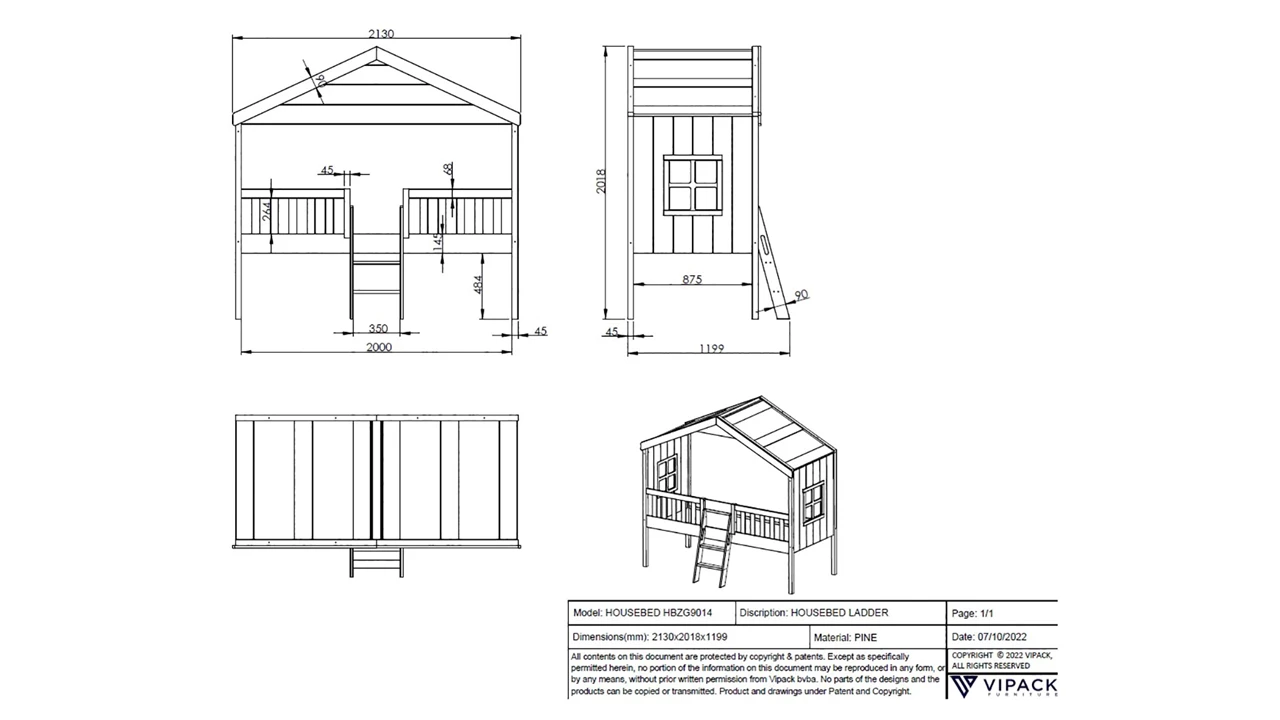 Beter Bed Halfhoogslaper HuisBed