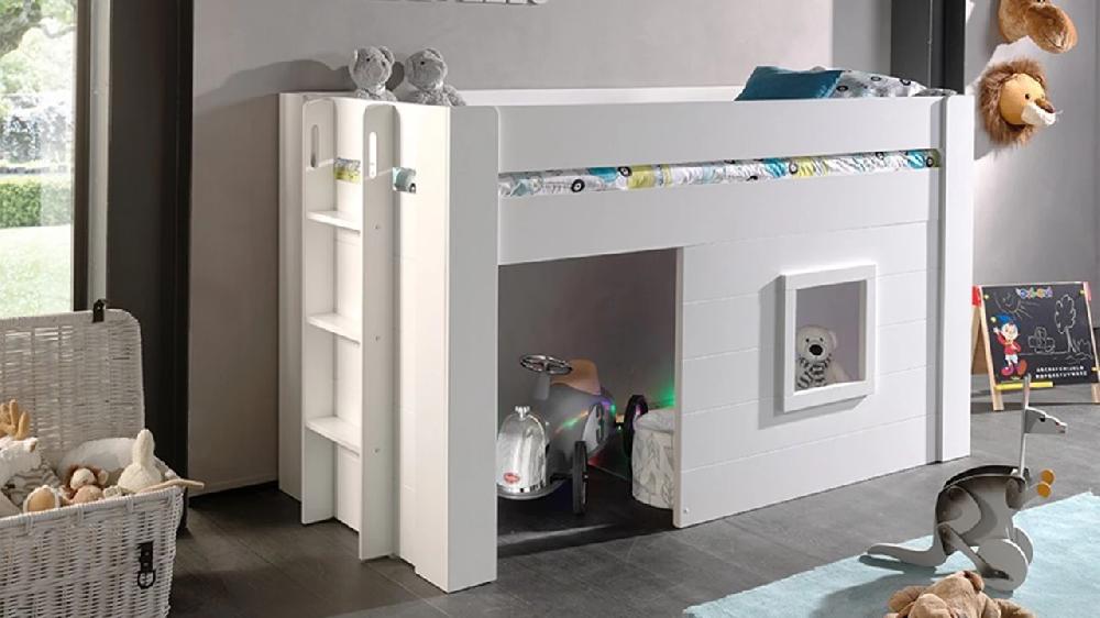 beter bed Halfhoogslaper Noah met set gordijnen