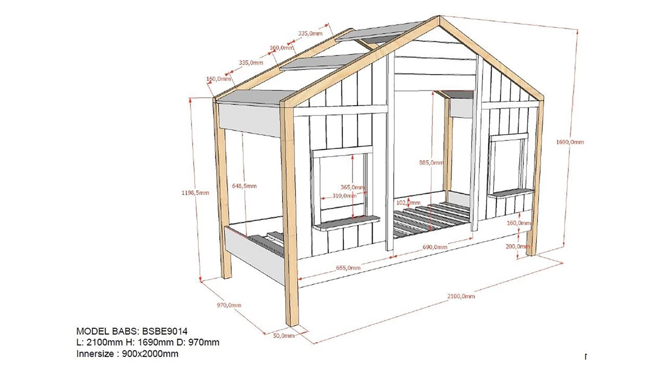 Beter Bed HuisBed Babs 90