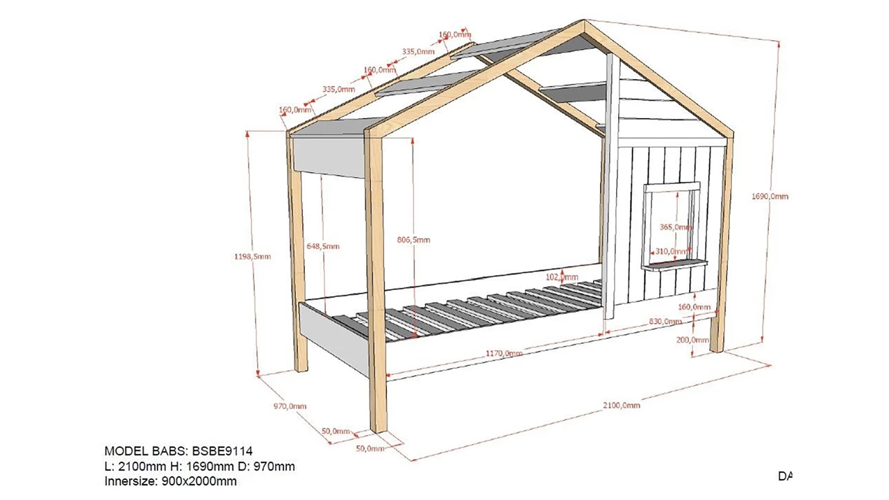 Beter Bed HuisBed Babs 91