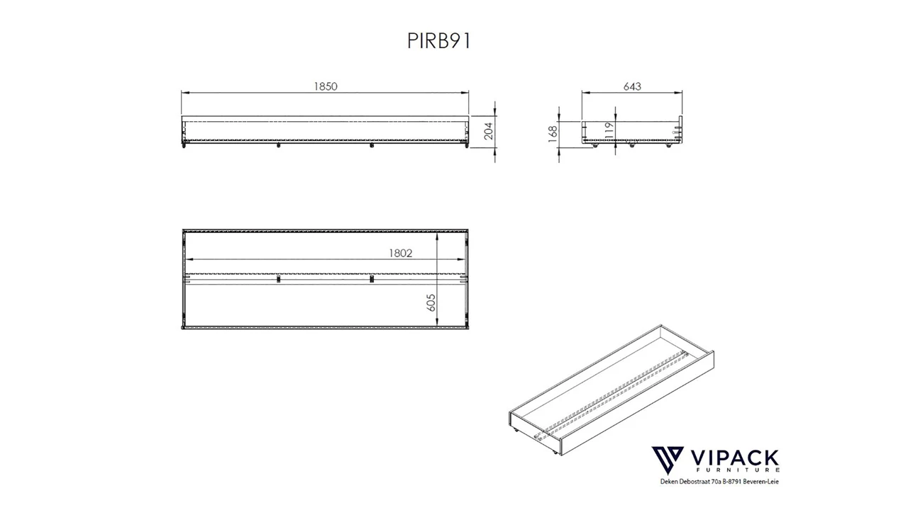 Beter Bed Lade Voor Kajuitbed Uitschuifbaar Pino