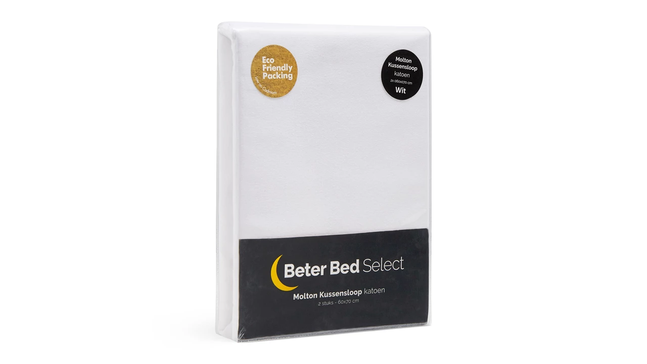 Beter Bed Molton Kussensloop (set Van 2 Stuks)