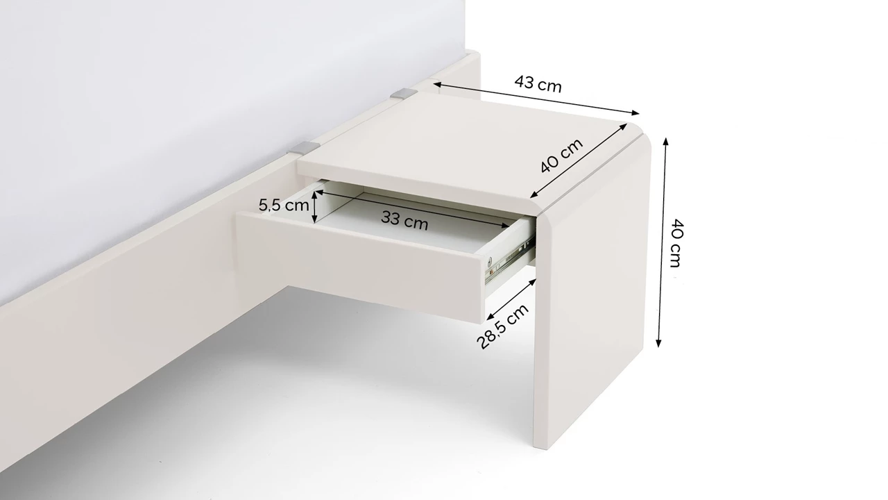 Beter Bed Nachtkast Fresh 1 Lade