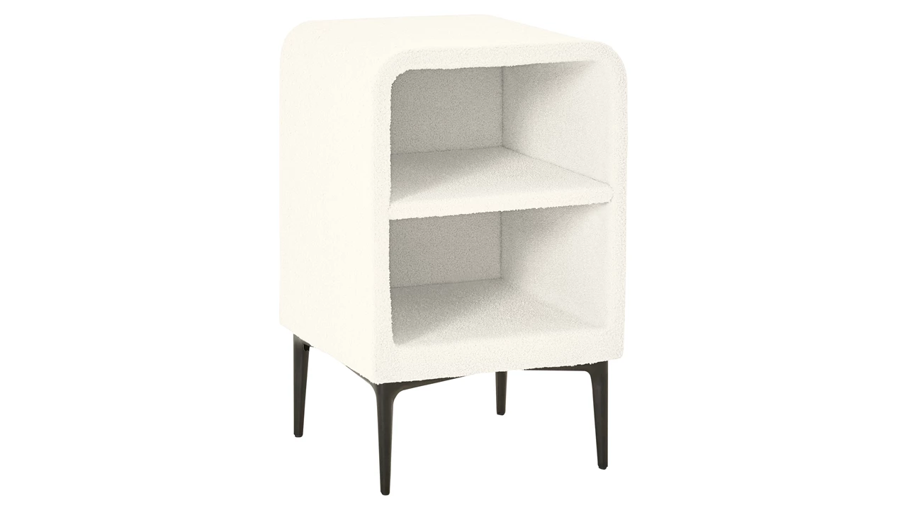 beter bed Nachtkast rond B Bright met poten