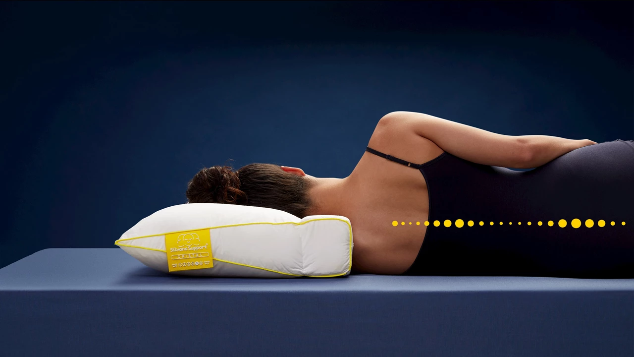 Beter Bed Neksteunkussen Silvana Support Geel