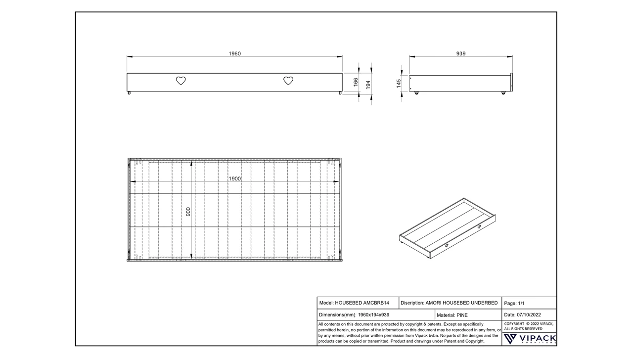 Beter Bed Slaaplade Amori Huisbed