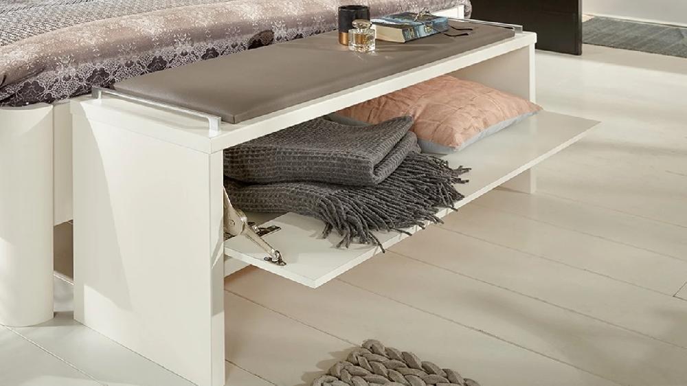 beter bed Voetenbank Bienne met klep