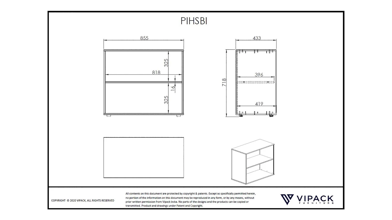 Beter Bed Boekenkast Voor Halfhoogslaper Pino/Scott